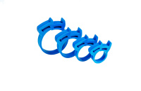 Хомут силовой пластиковый Ø14-12 (ППр) синий (4 шт) Clip-Track