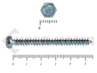 Шуруп с шестигранной головкой DIN7976 5,5х55 (2500шт)