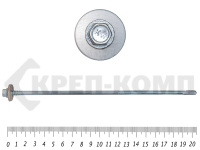 Саморез для с/панелей KENNER, удлинённое сверло 15 мм, 6,3/5,5х205 Kn (500шт)