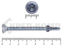 Саморезы Конструкционные, потай Torx, цинк с нарез. ушками на наконечнике  6,3х70 (100 шт)