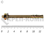 Анкер клиновой, желтый цинк 10х130 (5шт) – фото