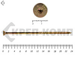 Саморезы Конструкционные, потай Torx, желтый цинк   10х240 мм (50 шт) – фото