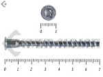Винт-конфирмат, евровинт, с шестигранником 7х70 Фасовка (150шт) – фото