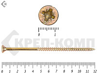 Саморез желтый цинк POZY 6х120 (5шт)