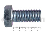 Болты DIN 931, с неполной резьбой, цинк, 20х 45 мм пр.8.8 МОСКРЕП (25 кг/139) – фото