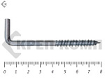 Шуруп с костылём L-образный 6х 80 (10шт) – фото