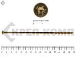 Саморезы Конструкционные, потай Torx, желтый цинк   10х300 мм (50 шт) – фото
