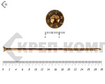 Саморезы Конструкционные, потай Torx, желтый цинк   8.0х300 мм ПРОФИ HIMTEX (50 шт) – фото