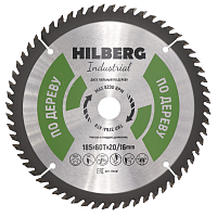 Диск пильный по дереву 185*20/16*60Т Hilberg Industrial (1 шт.)