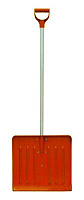 Лопата снегоуборочная 420х550мм поликарбонатная, алюминиевый черенок с V-обр.ручкой AMSTERDAM