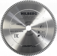 Диск пильный 350*32*100Т Hilberg Industrial Дерево (1 шт)