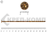 Саморезы Конструкционные, потай Torx, желтый цинк   6.0х300 мм ПРОФИ HIMTEX (100 шт) – фото