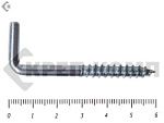 Шуруп с костылём L-образный 6х 60 (150шт) – фото