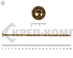 Саморезы Конструкционные, потай Torx, желтый цинк   10х400 мм ПРОФИ HIMTEX (50 шт) – фото
