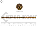 Саморезы Конструкционные, потай Torx, желтый цинк   8.0х320 мм ПРОФИ HIMTEX (50 шт) – фото