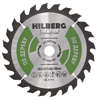 Диск пильный по дереву 185*20/16*24Т Hilberg Industrial (1 шт)
