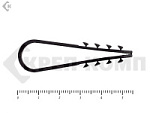 Дюбель хомут для крепления кабеля, цвет-чёрный, круглый 11х18 (100шт) – фото