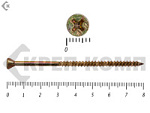 Саморезы для деревянных полов с алмазным наконечником HIMTEX 4.0х80 мм (100 шт) – фото